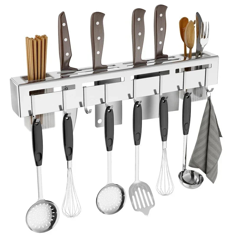 DecorBites™ Kitchen Storage Shelf Knife Chopstick Holder Multi-functional Organizer