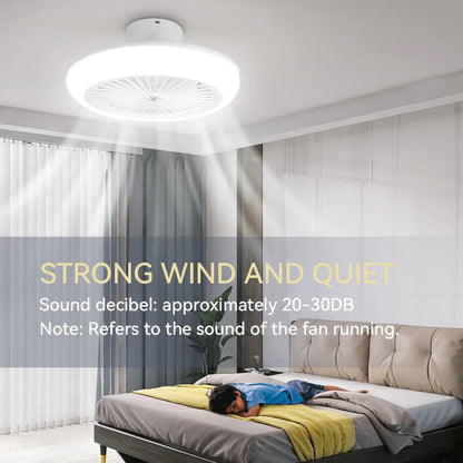 DecorBites™ Ceiling Fan Light with Remote Control, Silent Operation for Bedroom, Living Room