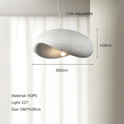 Lámpara de araña LED estilo crema DecorBites™ - Lámpara colgante nórdica minimalista Wabi Sabi