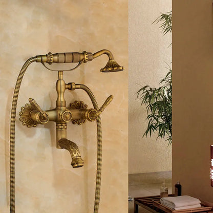 مجموعة خلاط دش الحائط DecorBites™ Antique Bass