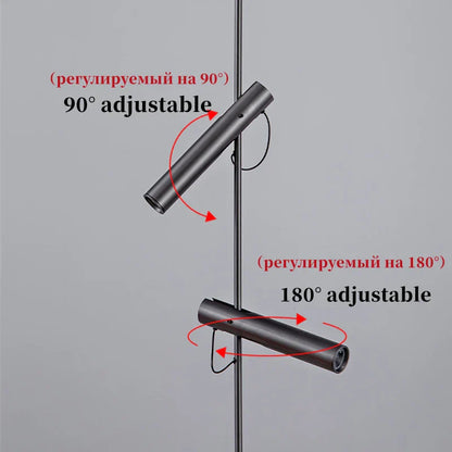 DecorBites™ Black Adjustable LED Pendant Chandelier for Bedroom, Kitchen, Living Room