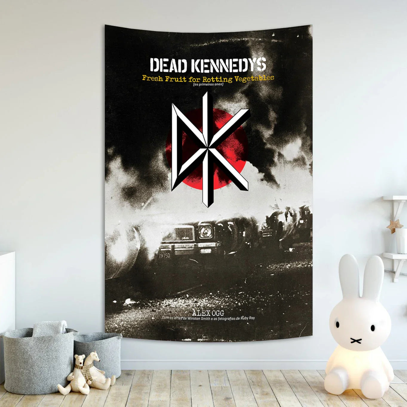 Decobites DK Hard Rock Band Flag Tapestry for Heavy Metal Interior Decoration