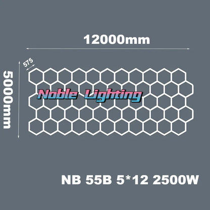 DecorBites™ 6500K LED Hexagrid System for Workshop, Gym, Studio - 2 Year Warranty