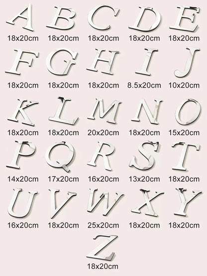 ملصقات حائط DecorBites™ ثلاثية الأبعاد باللونين الذهبي والفضي مقاس 20 سم لتزيين المنزل