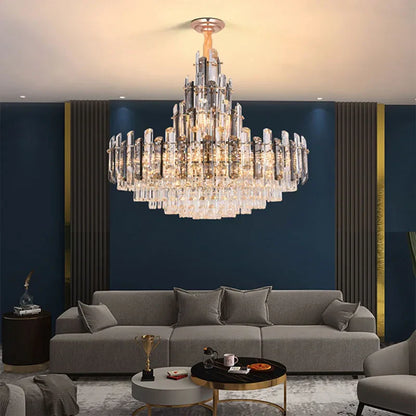DecorBites™ Dimmable Crystal Chandelier Lighting for Living Room