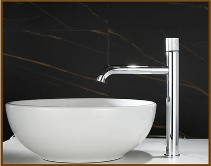 DecorBites™ Brushed Gold Basin Faucet - Single Handle, Deck Mounted Cold & Hot Water Mixer