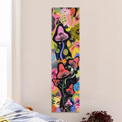 Decobites Psychedelic Mushroom Tapestry Wall Hanging - Colorful Flower Tapestries