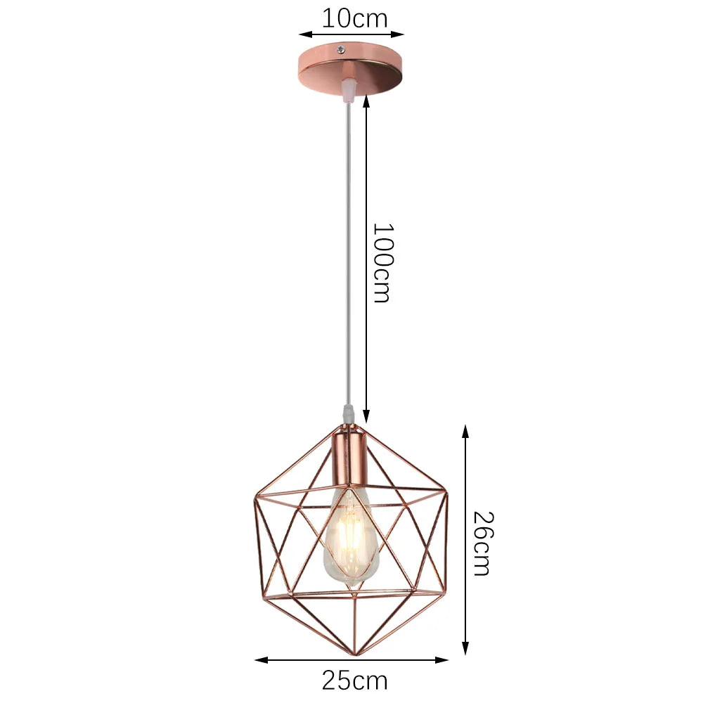 DecorBites™ Industrial Retro Loft LED Pendant Light for Home Living Room Kitchen