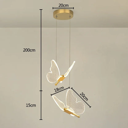 DecorBites™ Butterfly Wall Lamp: Nordic Style Indoor Lighting Fixture for Bedroom and Living Room