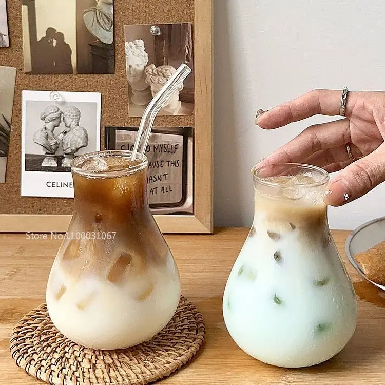 Glass Cafe Coffee Cup