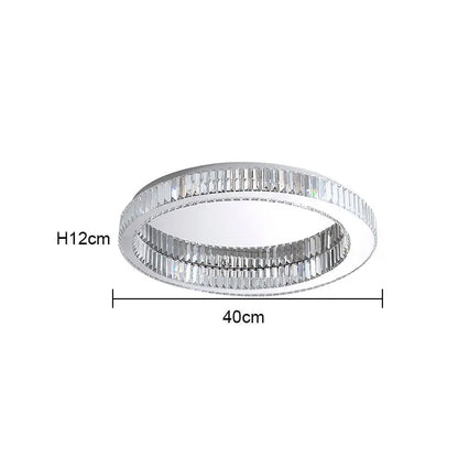 Lámpara de techo circular de cristal DecorBites™: Lámpara de techo LED nórdica moderna para sala de estar, dormitorio o estudio
