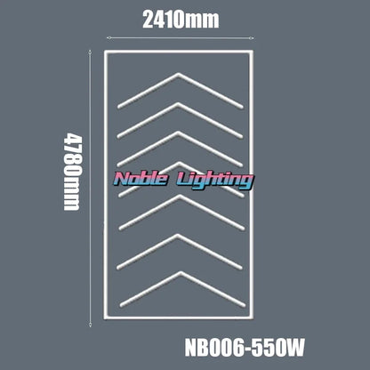 DecorBites™ Hexagon Honeycomb LED Garage Ceiling Light