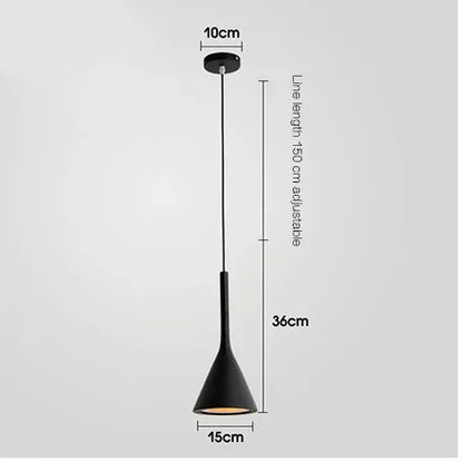 Modern Multicolor Metal Pendant Light with E27 Socket