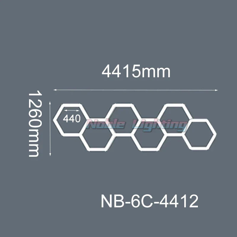 DecorBites™ 6500K LED Hexagrid System for Workshop, Gym, Studio - 2 Year Warranty