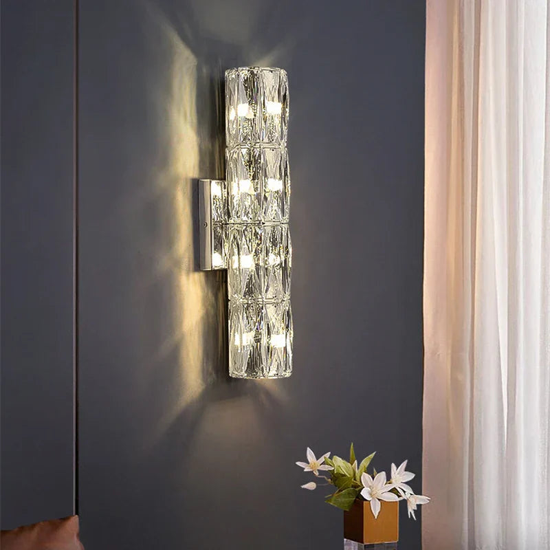 DecorBites™ K9 Crystal LED Wall Lamp: Modern Luxury Nordic Sconces for Home Lighting