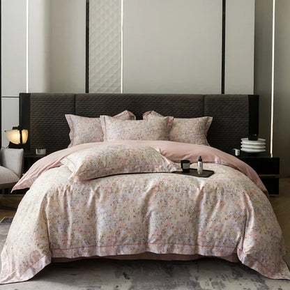 DecorBites™ Egyptian Cotton Bedding Set - Queen King Full Size Duvet Cover Sheet Pillowcase