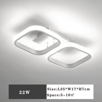 DecorBites™ LED Ceiling Lamp: Modern Indoor Lighting Fixture, 36W 32W 20W, Bedroom Corridor Balcony Foyer