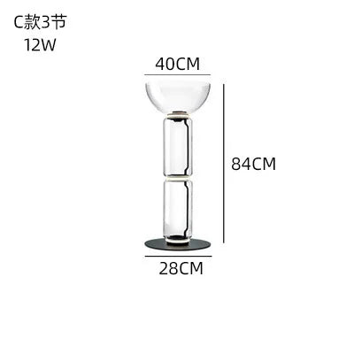 DecorBites™ Glass LED Floor Lamp for Modern Interior Decor