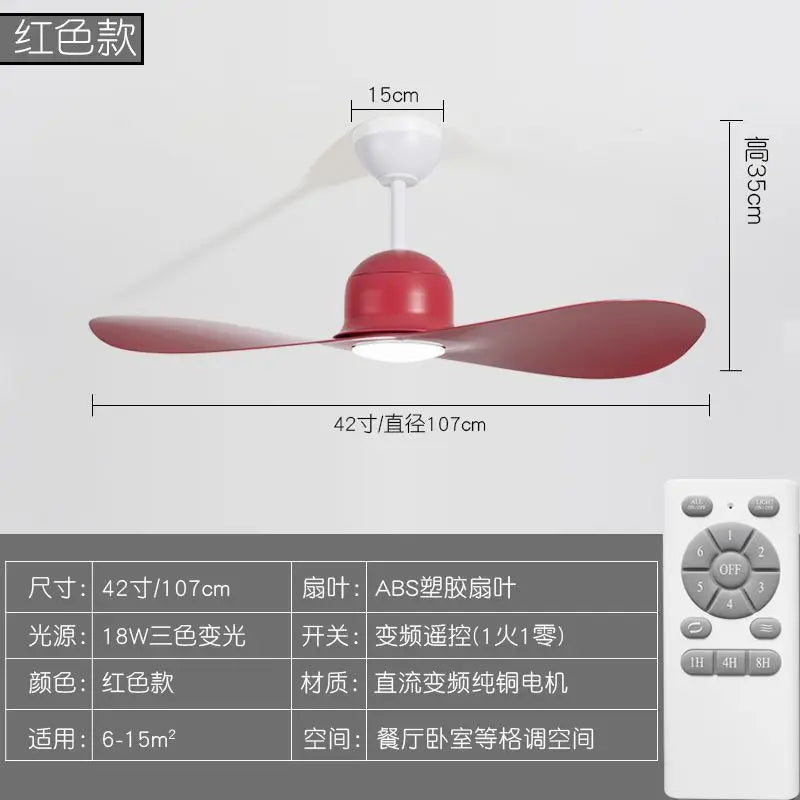 Decorbites™ Kinder Deckenventilator mit Doppellicht - Leiser Betrieb mit einstellbarer Geschwindigkeit