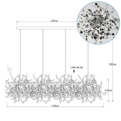 DecorBites™ LED Chandelier: Modern Simplicity for Living, Dining Room, Kitchen, Bedroom - Home Decor Light Fixture