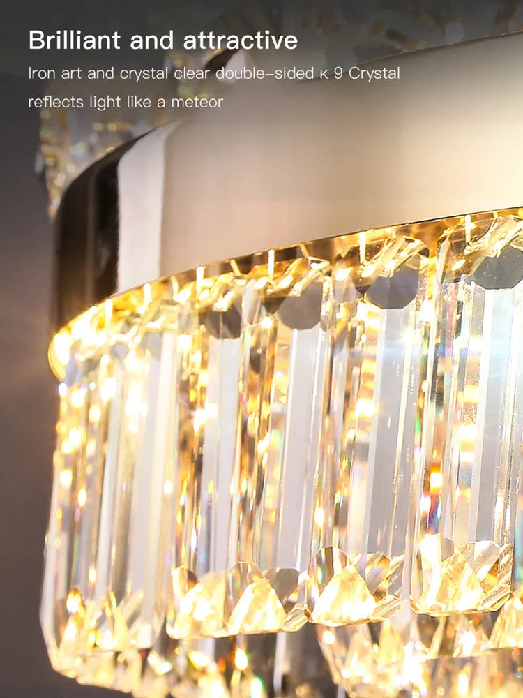 Decorbites™ Luxus-Kristall-Deckenleuchter – Elegante Hängelampe für Wohnzimmer-Dekoration