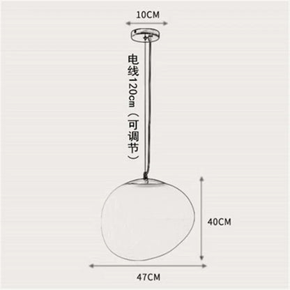 DecorBites™ Gregg Glass Pendant Light: Stylish LED Hanging Lamp for Dining Kitchen LOFT.