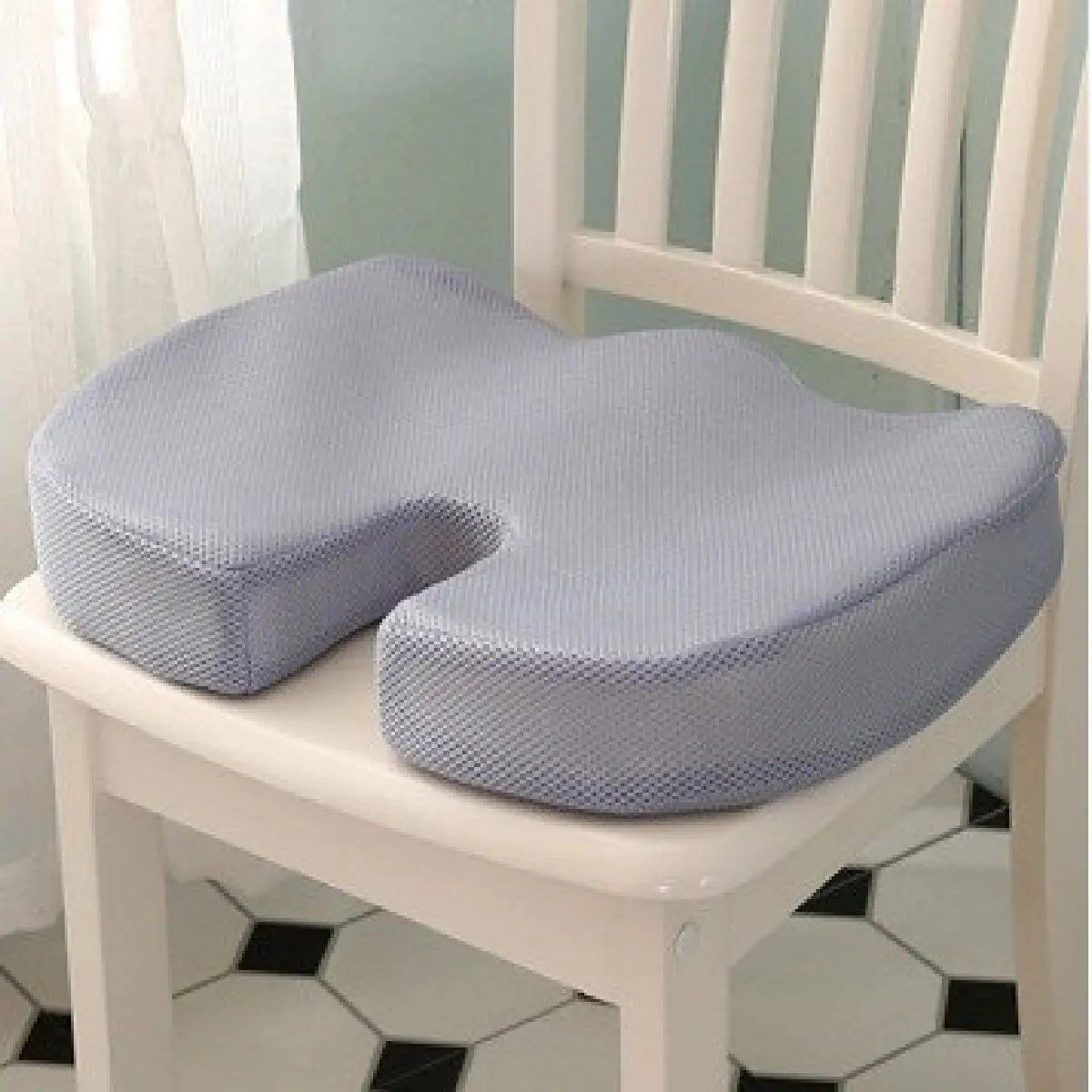 Decobites Memory Foam Office Chair Cushion for Hemorrhoids, Ergonomic Design for Comfort and Support