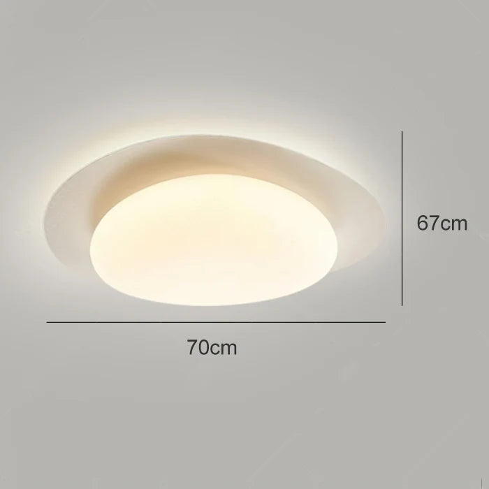 Lámpara de techo DecorBites™ estilo adoquín color crema para dormitorio principal