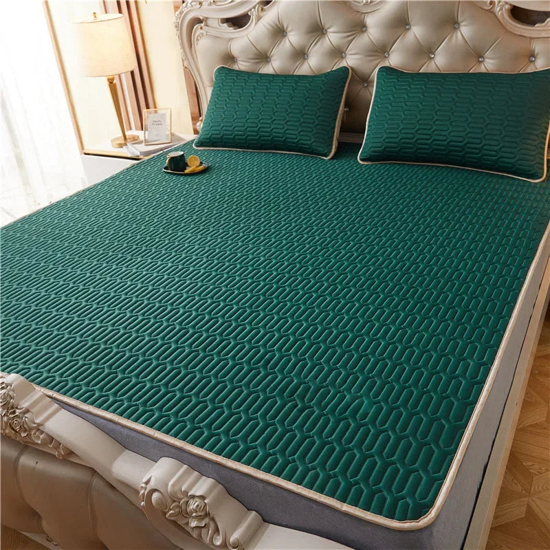 Decobites Summer Cooling Latex Bed Mat Set - Breathable & Comfortable