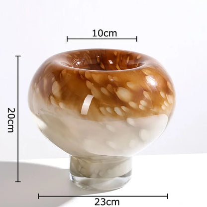 Decorbites™-Gradient-Farbenkreis-Glasvase für ästhetische Raumdekoration