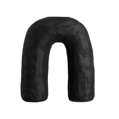 مزهرية سيراميك آرك من ديكوربايتس™ بتصميم هندسي تجريدي لديكور المنزل وتنسيق الزهور