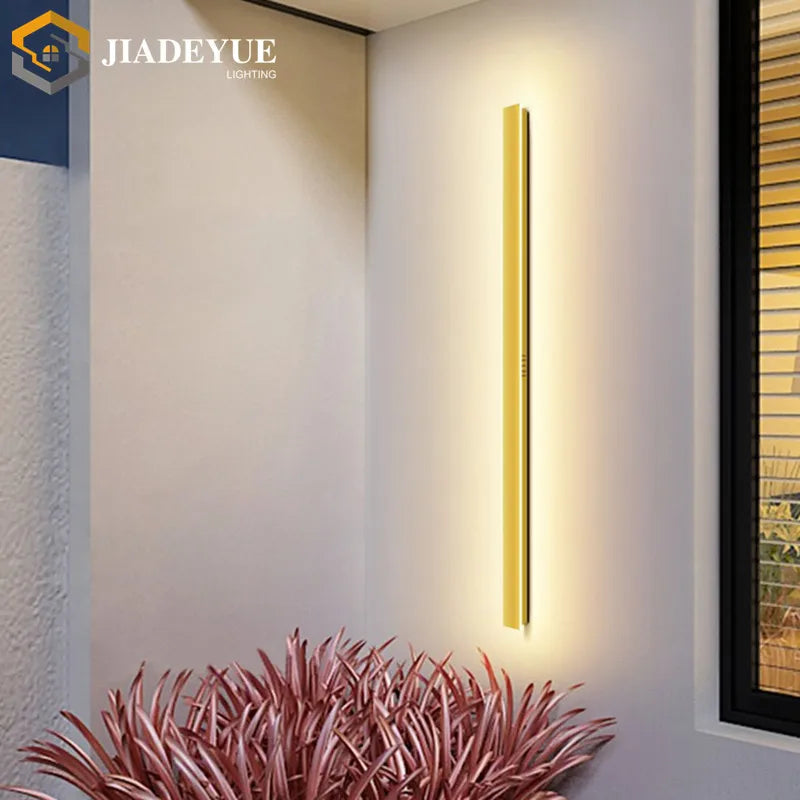 DecorBites™ Golden Modern Outdoor LED Wall Light - IP65 Waterproof Garden Lighting
