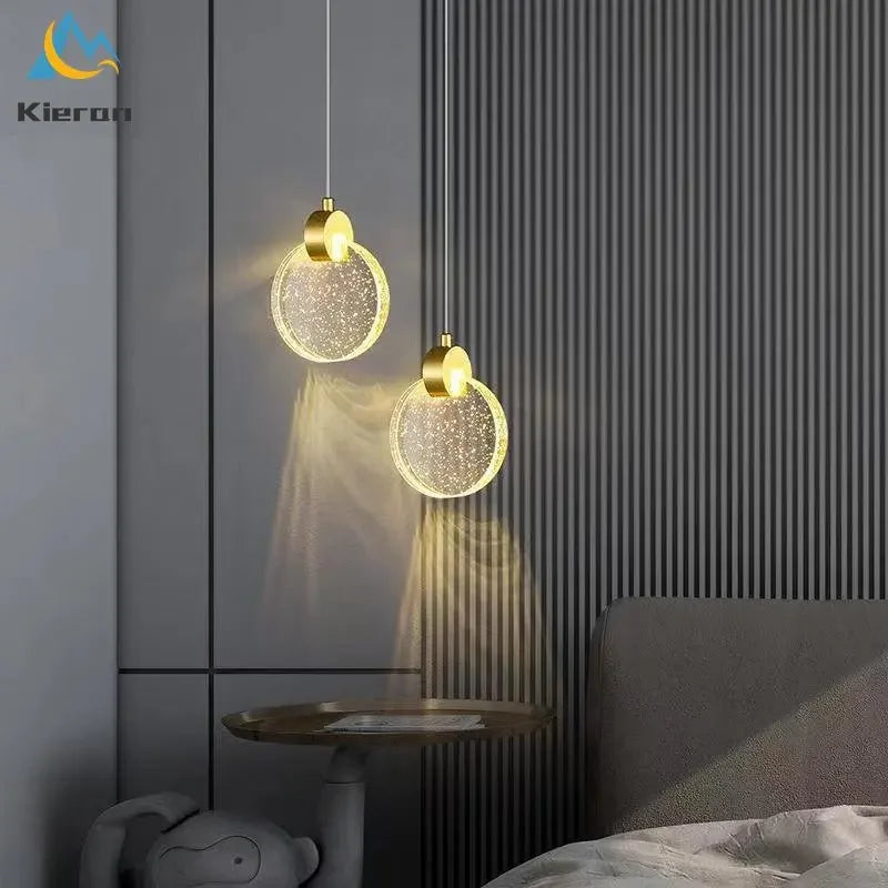 Decorbites™ Kristall-LED-Kronleuchter Dreifarb-Licht Pendelleuchte für modernes Wohnzimmer