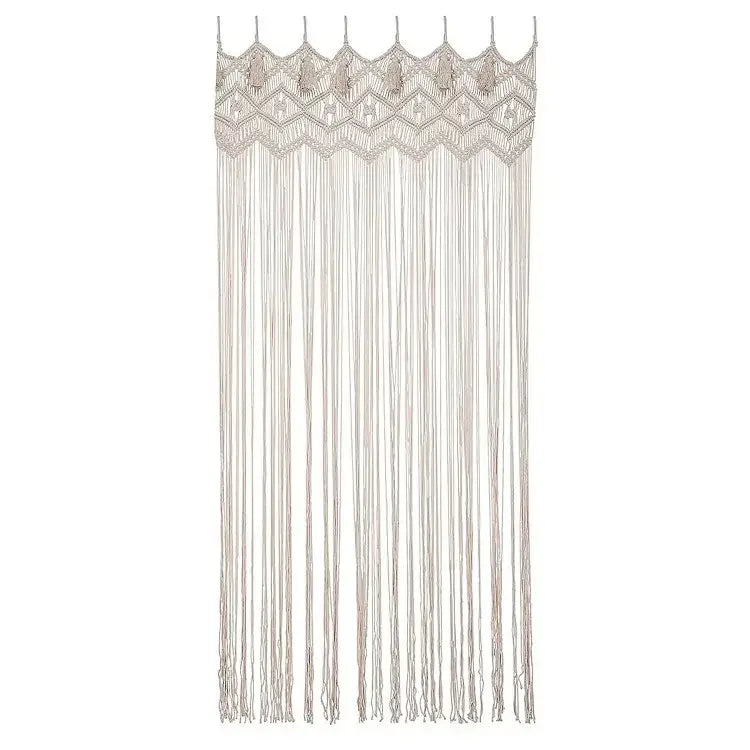 DecorBites™ Hand-woven Macrame Door Curtain Bohemia Wall Hanging Tapestry For Home Window Doorway Bedroom Living Room