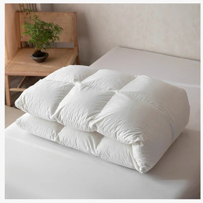 Decobites White Goose Down Duvet Quilt Comforter, Summer Throws, Thin or Thick Blanket