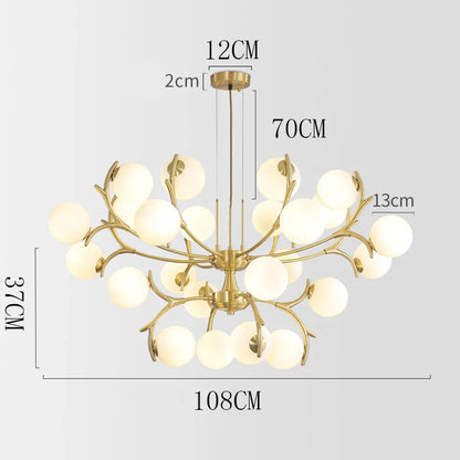 DecorBites™ LED Chandelier Lighting for Living Room Bedroom Dining Room Décor