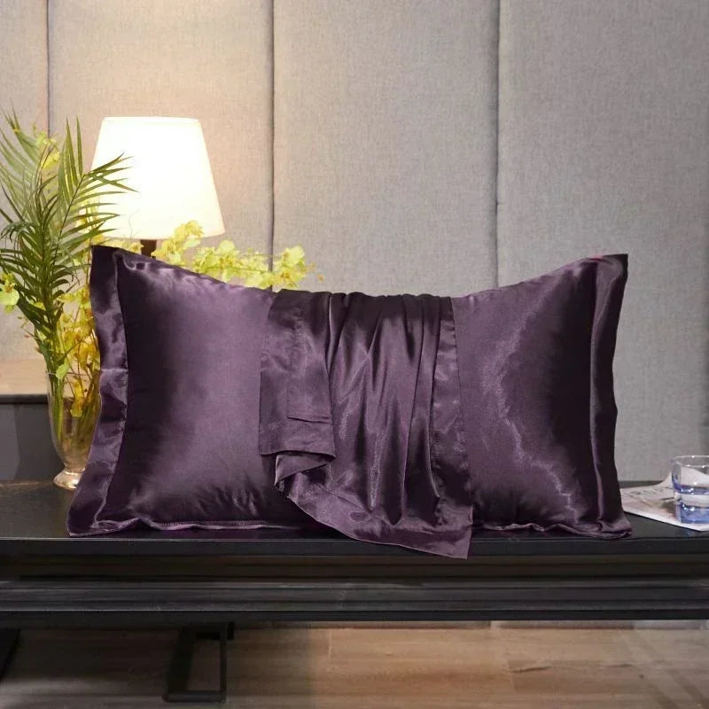 Decobites Silk Pillowcase: Luxurious Silky Soft Skin-Friendly Pillow Cover for Beauty Sleep