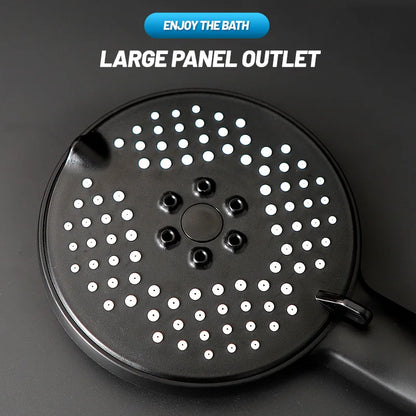 رأس دش DecorBites™ 3 في 1 لتعزيز الضغط مع قاعدة خرطوم - إنتاجية مياه كبيرة