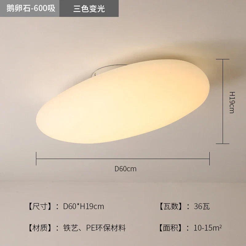 Lámpara colgante LED DecorBites™ Pebble: Elegante candelabro blanco para decoración de salas de estar, dormitorios y restaurantes.