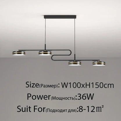 DecorBites™ LED Pendant Lights: Remote Controlled Modern Lighting for Home Décor