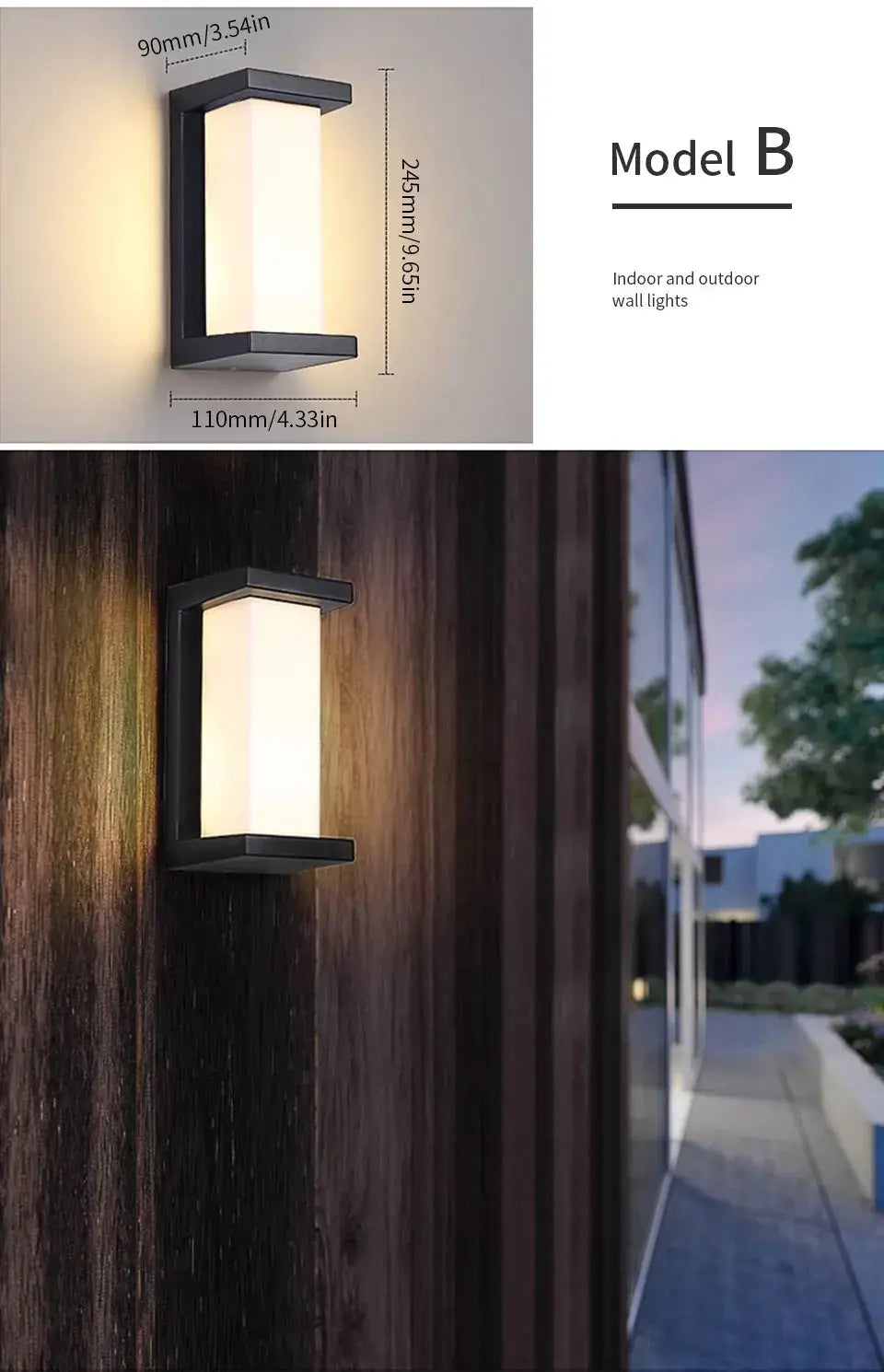 Decorbites™ Sensor de Movimiento Lámpara de Pared Exterior - Moderna Impermeable