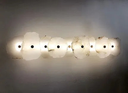DecorBites™ Ivory White Marble Copper LED Ceiling Light Luxury Modern Fixture