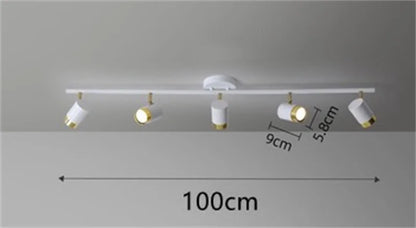 DecorBites™ Ceiling Chandelier Black White LED Spotlight for Living Room Bedroom Dining