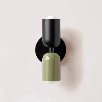 Lámpara de pared doble DecorBites™ color crema: Diseño nórdico medieval para dormitorio, habitación infantil o estudio.