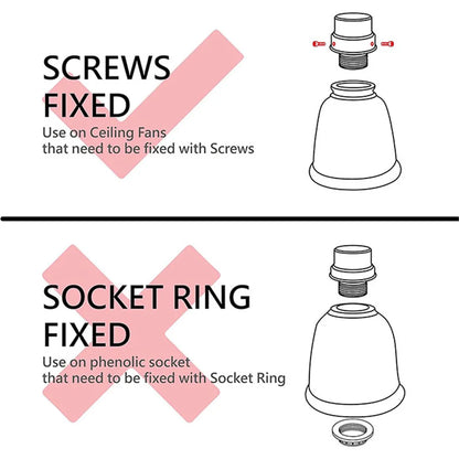 DecorBites™ Frosted Glass Bell Shades - Ceiling Fan Chandelier Wall Sconces Replacements