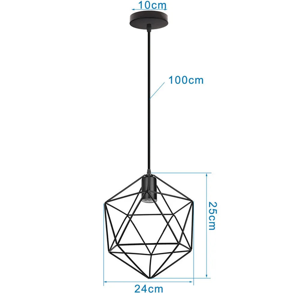 DecorBites™ Industrial Black Mini Pendant Light for Dining Room, Bar, and Clothing Store