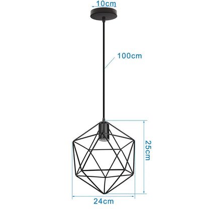 DecorBites™ Industrial Black Mini Pendant Light for Dining Room, Bar, and Clothing Store