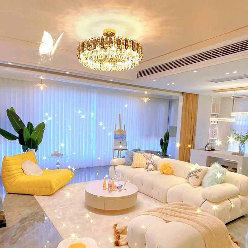 Gold Crystal Luxury Fixture