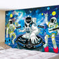 Decobites Psychedelic Space Astronaut Wall Tapestry - Hippie Boho Bedroom Decor