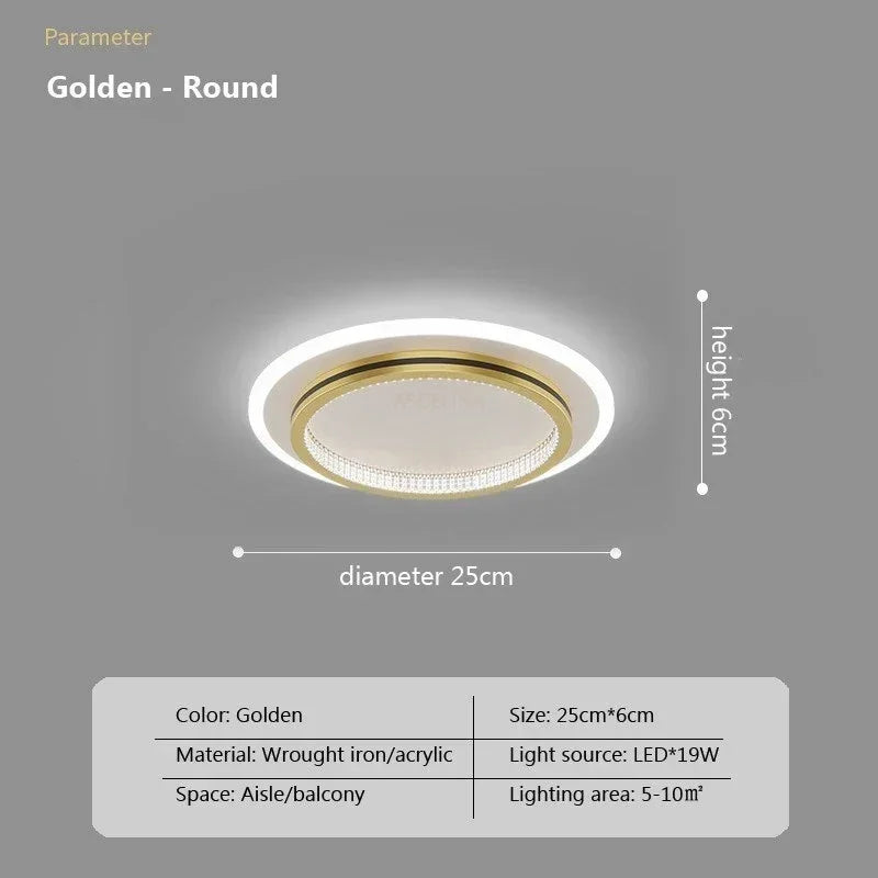 DecorBites™ Crystal LED Ceiling Lights for Elegant Home Entrance with Minimalist Design